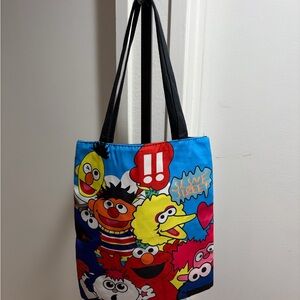 Colorful Sesame Street Tote Bag